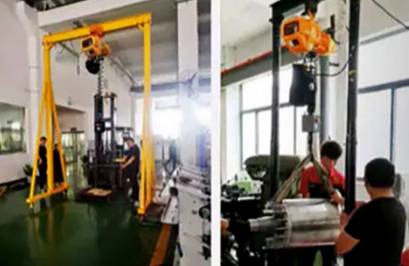 四不像現(xiàn)身工廠車(chē)間，專業(yè)人士稱之為工位智能提升機(jī)