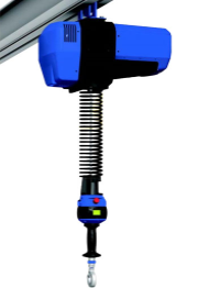 汽車(chē)生產(chǎn)線使用智能提升機(jī)組裝汽車(chē)組件